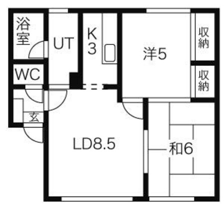 雁来3号通 徒歩8分 1階の物件間取画像